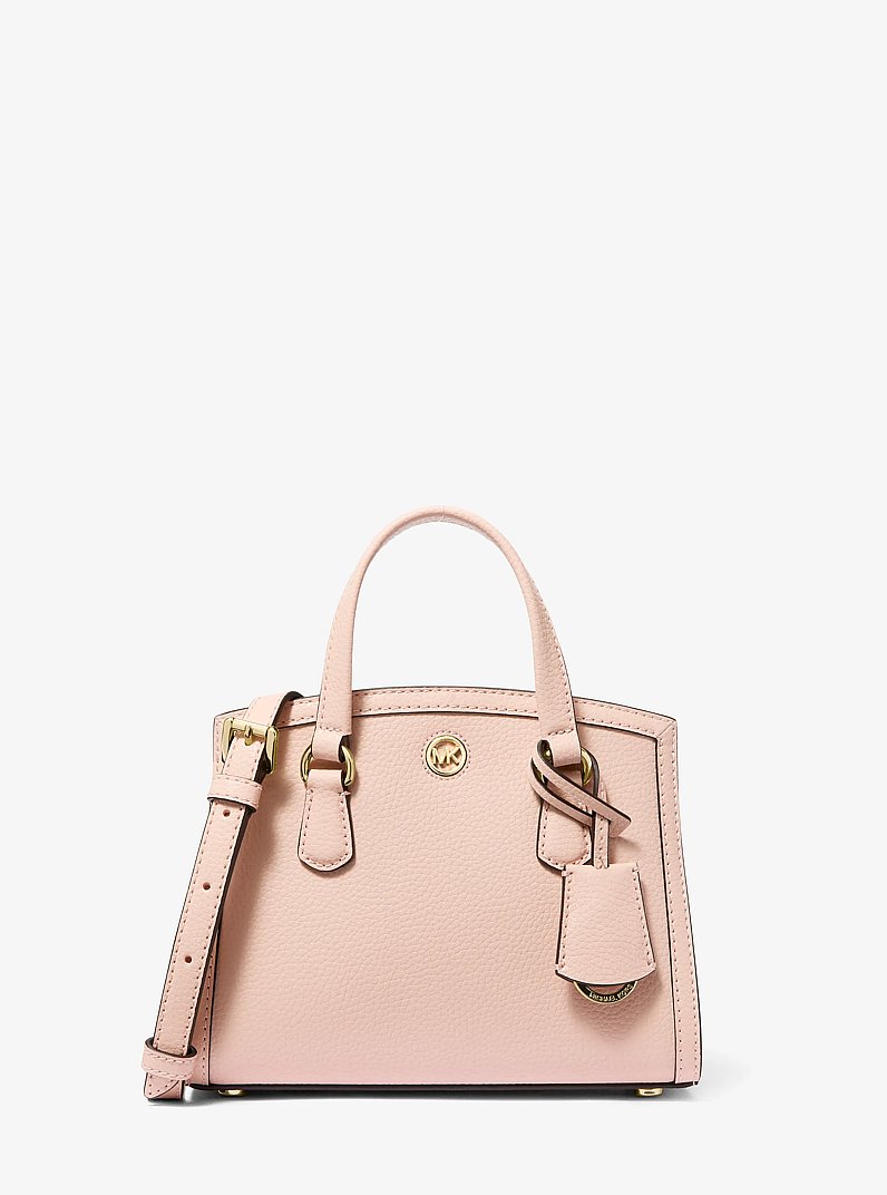 Chantal Extra-Small Pebbled Leather Messenger Bag