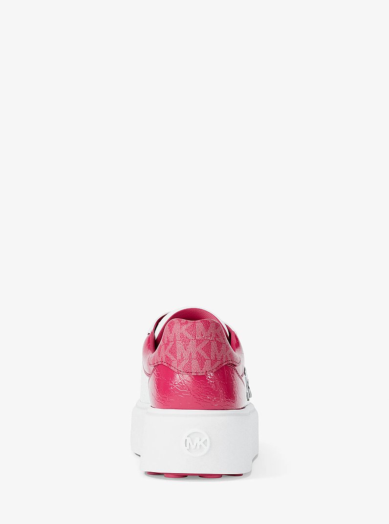 Romey Embellished Platform Sneaker in DK RASPBERRY | Michael Kors