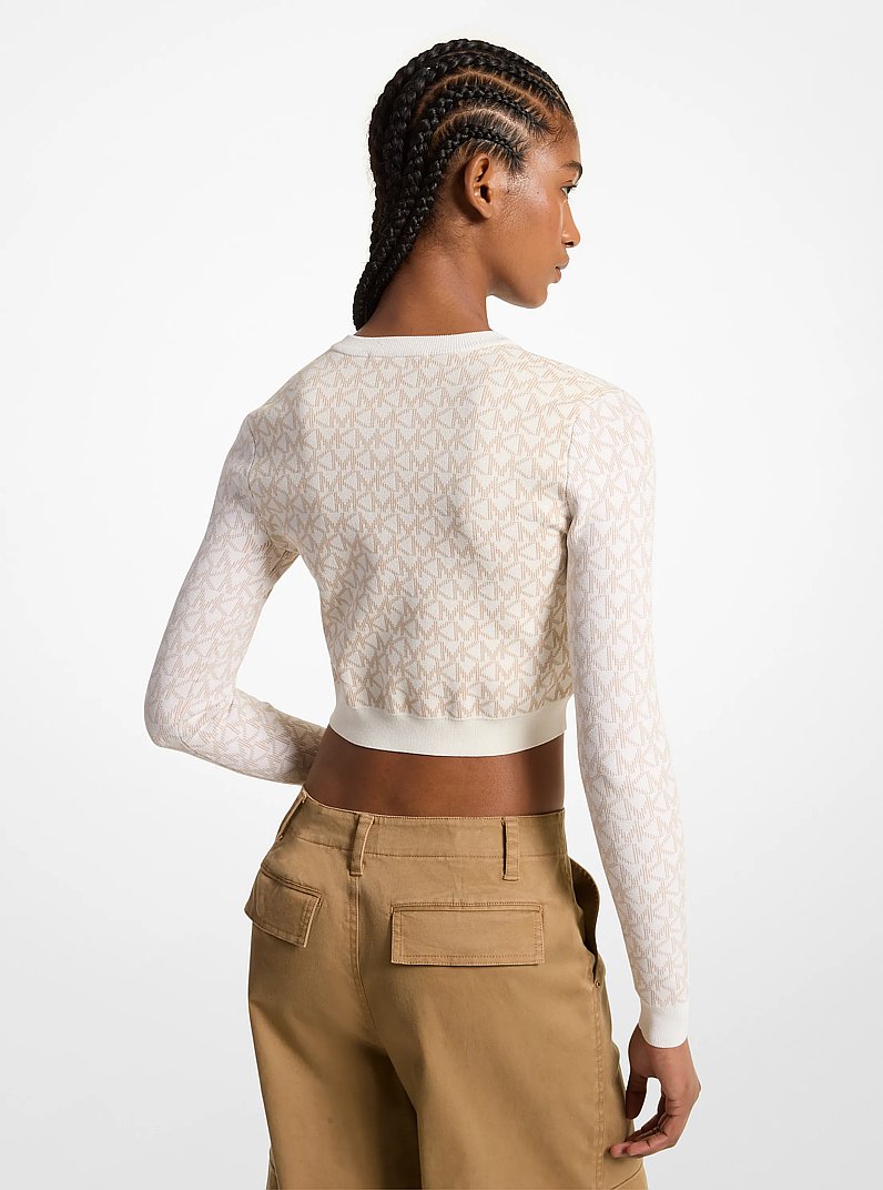 Logo Jacquard Cardigan