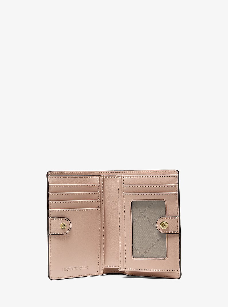 Jet Set Medium Signature Logo Wallet in BALLET | Michael Kors