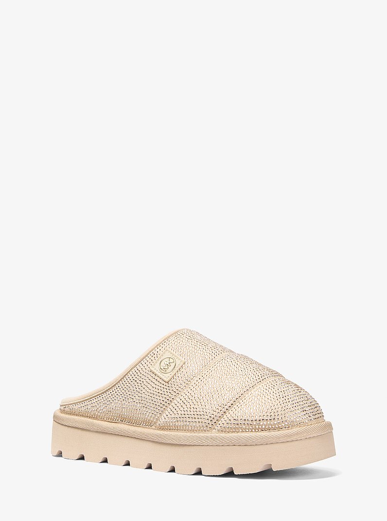 Winnie Crystal Embellished Slipper in OAT | Michael Kors
