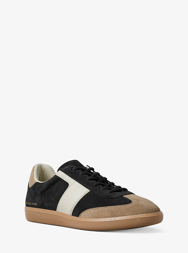 Sneaker Jovie aus Wildleder in Blockfarben in SCHWARZ COMBO | Michael Kors