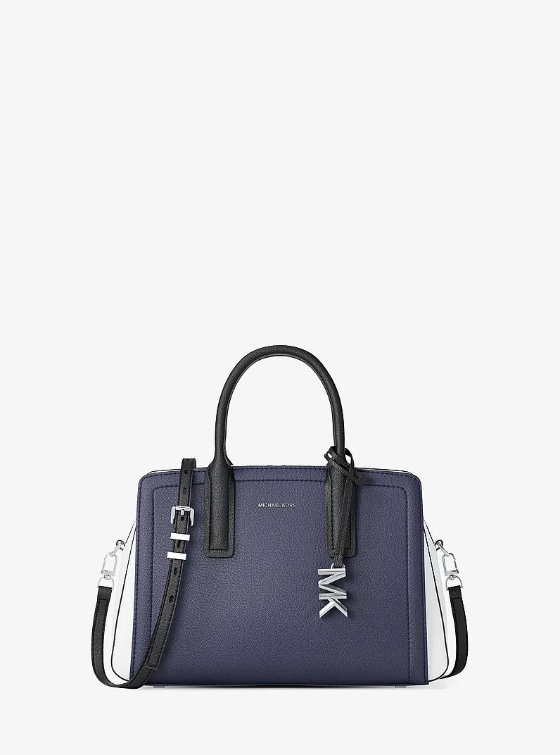 Borsa a mano Laila piccola in pelle color block in ABITO BLUES | Michael Kors