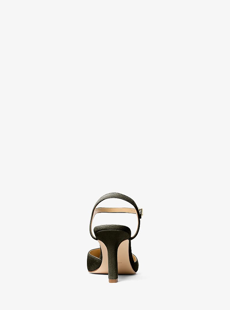 Escarpin Amara en daim &agrave; bride arri&egrave;re in LODEN | Michael Kors
