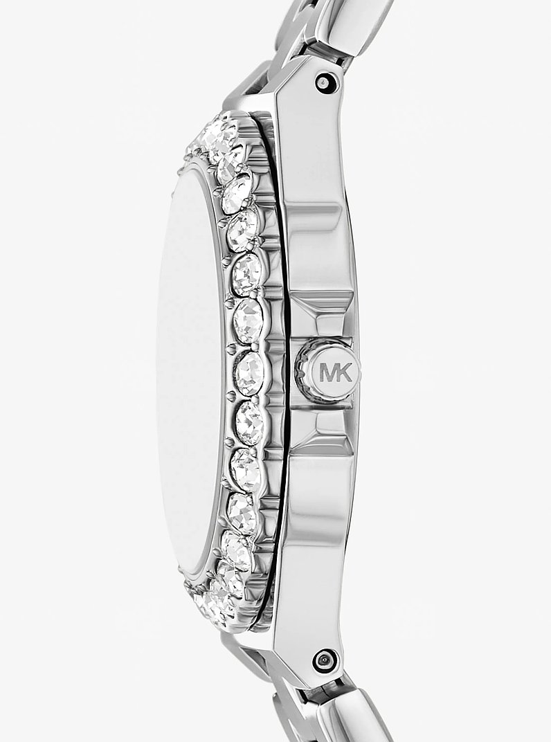 Reloj Lennox mini en tono plateado con incrustaciones in PLATEADO | Michael Kors