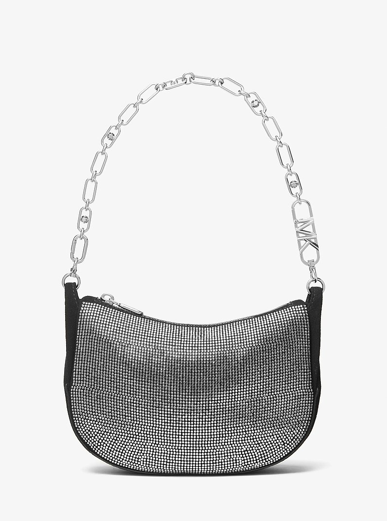 Kendall Small Embellished Suede Shoulder Bag