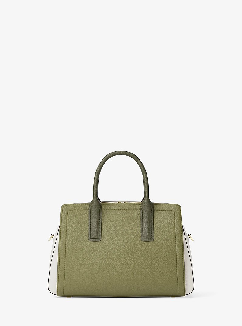 Henkeltasche Laila Small aus gekrispeltem Leder in Blockfarben in PISTAZIE MLT | Michael Kors