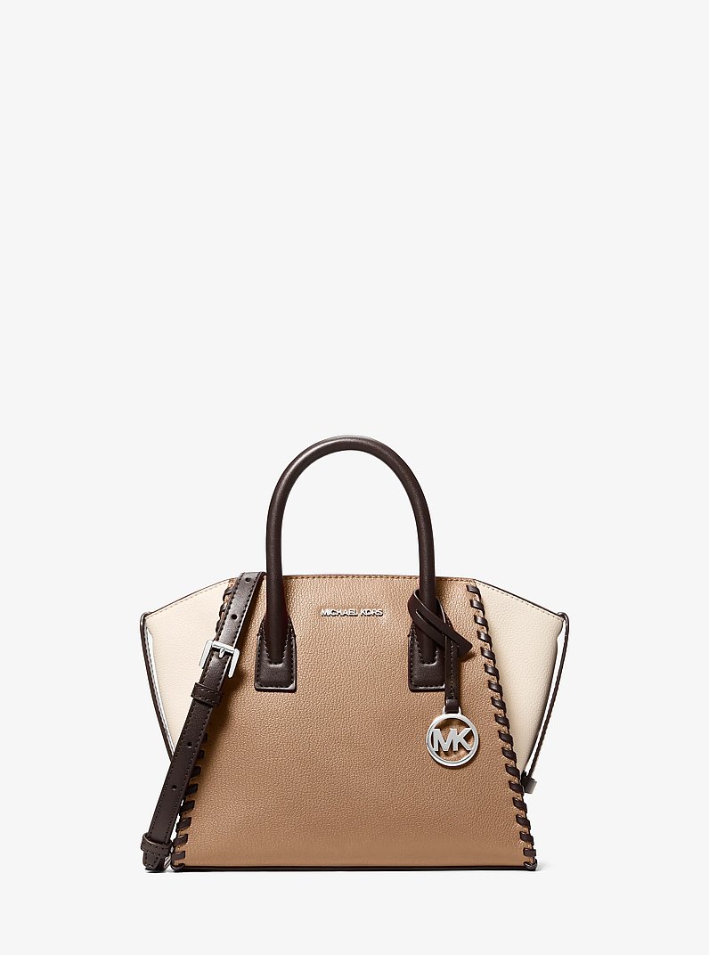 Avril Small Leather Satchel in DRIFTWOOD MULTI - Sale | Michael