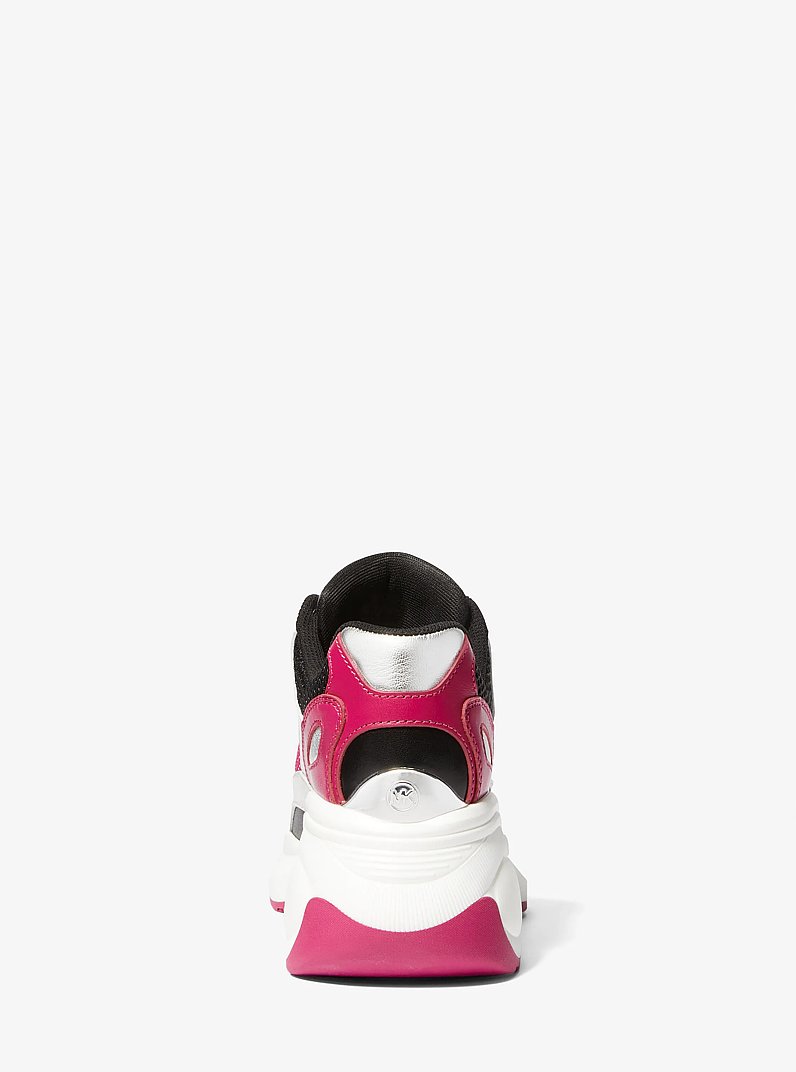 Sneaker Zuma aus Mesh und Leder in Blockfarben