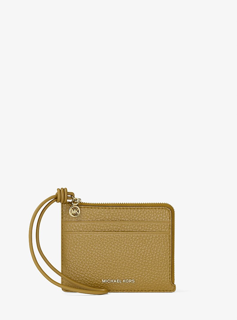 Bolso de pulsera Jet Set peque&ntilde;o de piel granulada con tarjetero