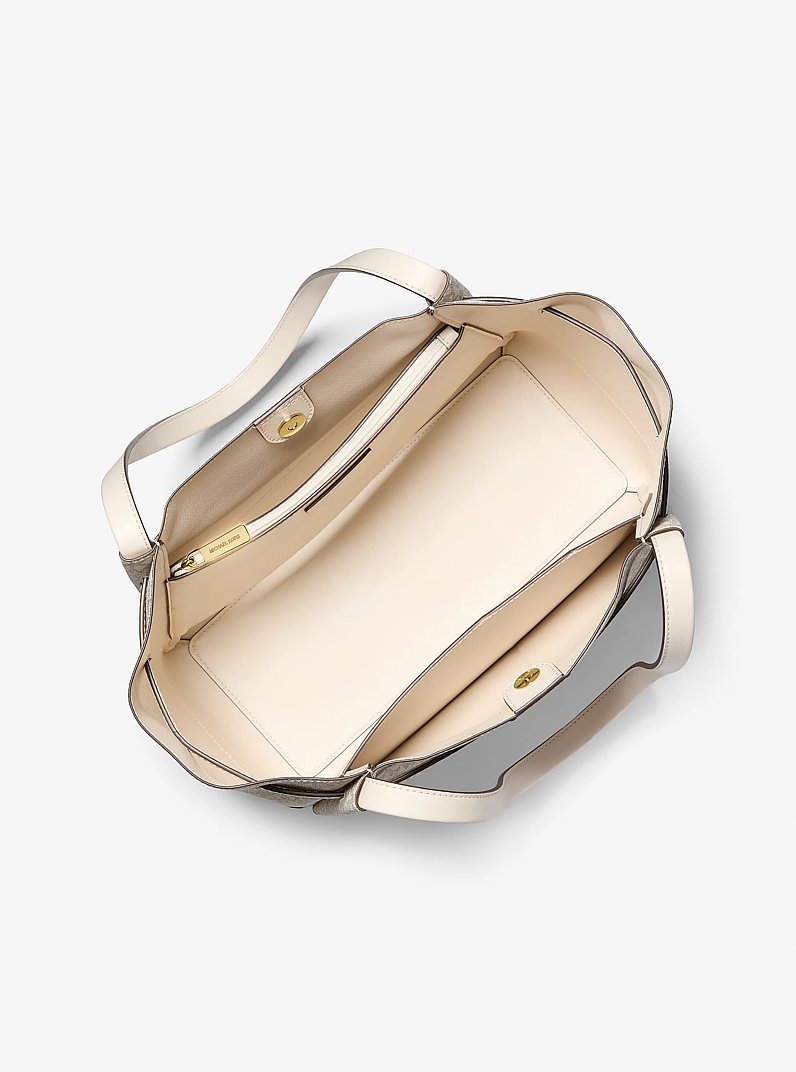 Reed Large Signature Logo Tote Bag in CREMA CLARO MULTICOLOR | Michael Kors