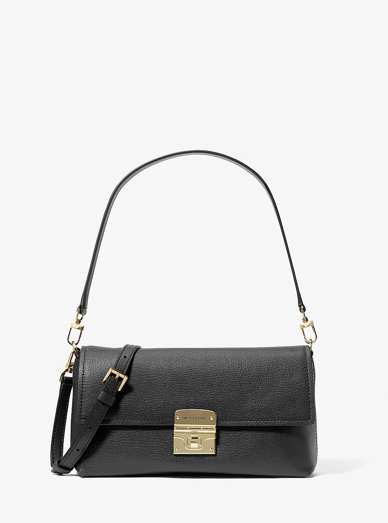 Bolso de hombro transformable Addie mediano de piel in NEGRO | Michael Kors