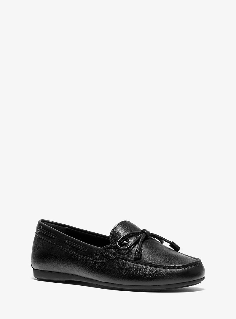 Sutton Leather Moccasin in BLACK | Michael Kors