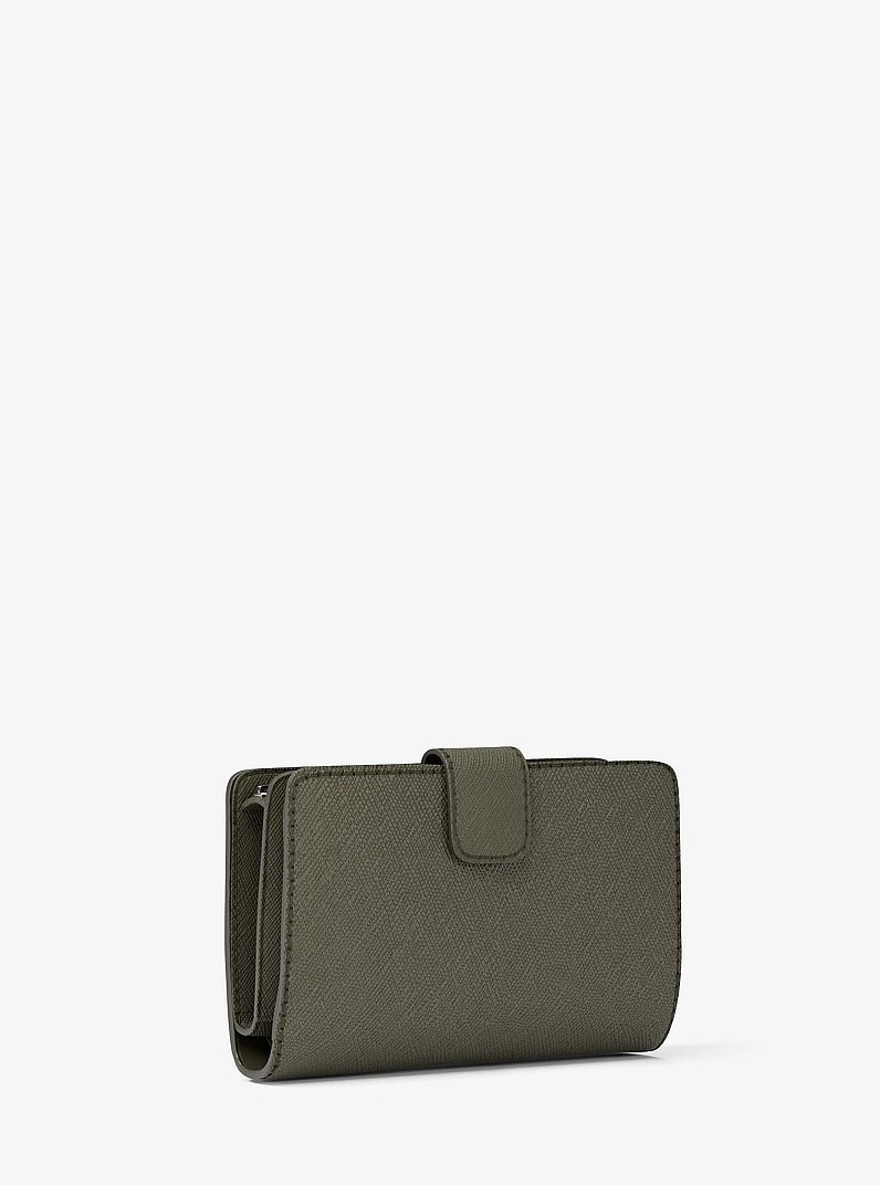 Medium Saffiano Leather Wallet in OLIVE | Michael Kors