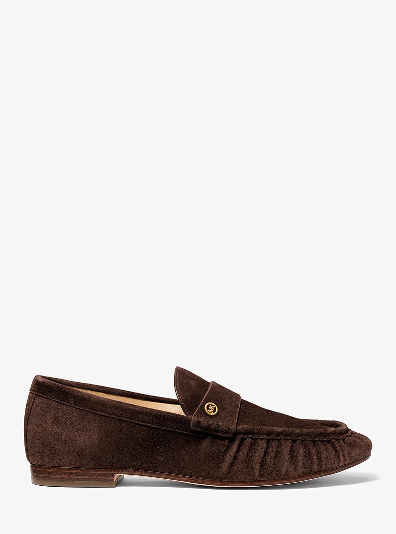 Loafer Jennings in pelle scamosciata in CIOCCOLATO | Michael Kors