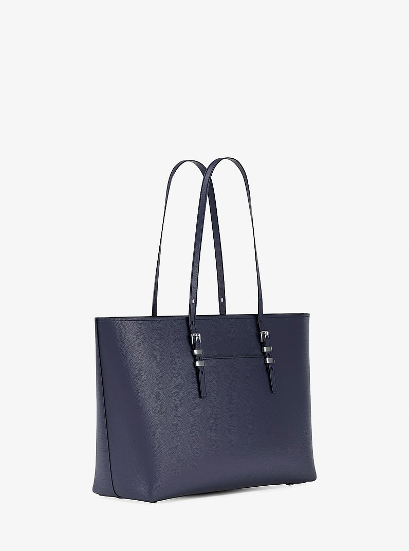 Shopper Quinn Large aus gekrispeltem Leder in BLAUGR&Uuml;NES KLEID | Michael Kors