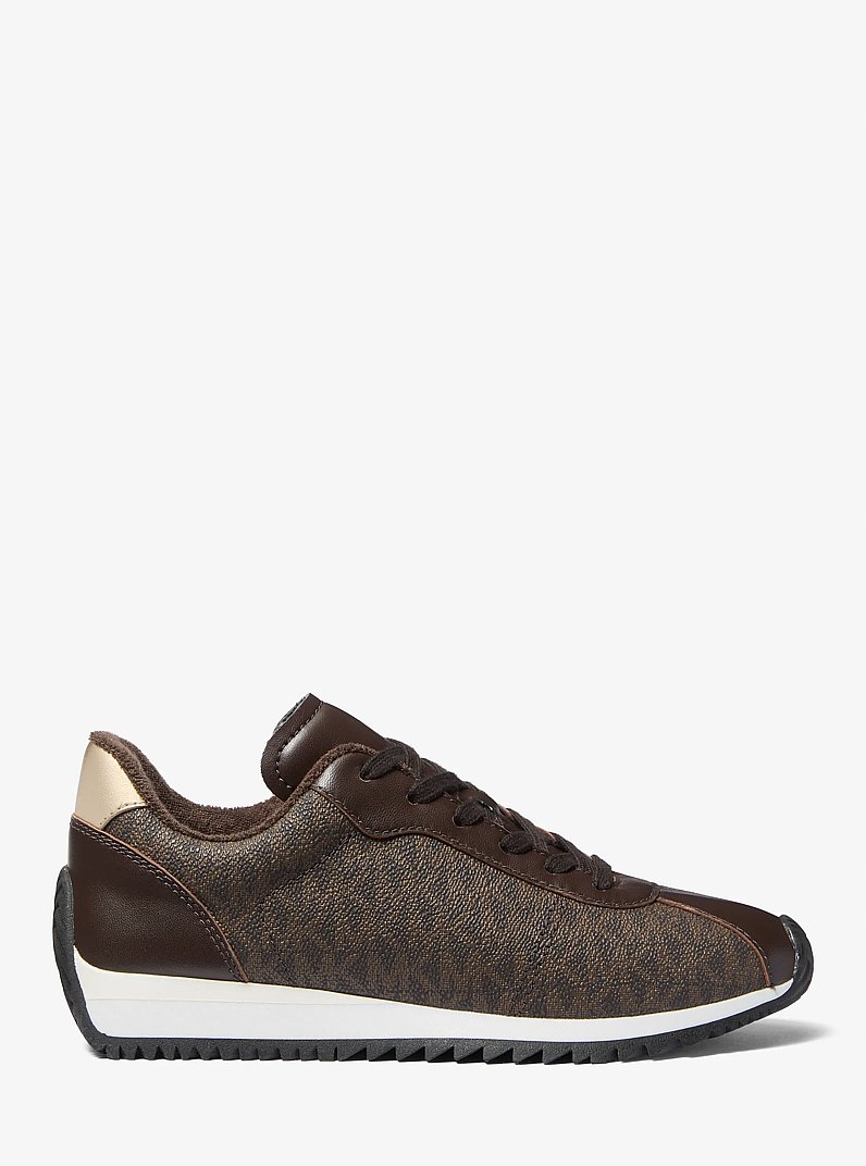 Sneaker Rhodes mit Signature-Logomuster in BRAUN | Michael Kors
