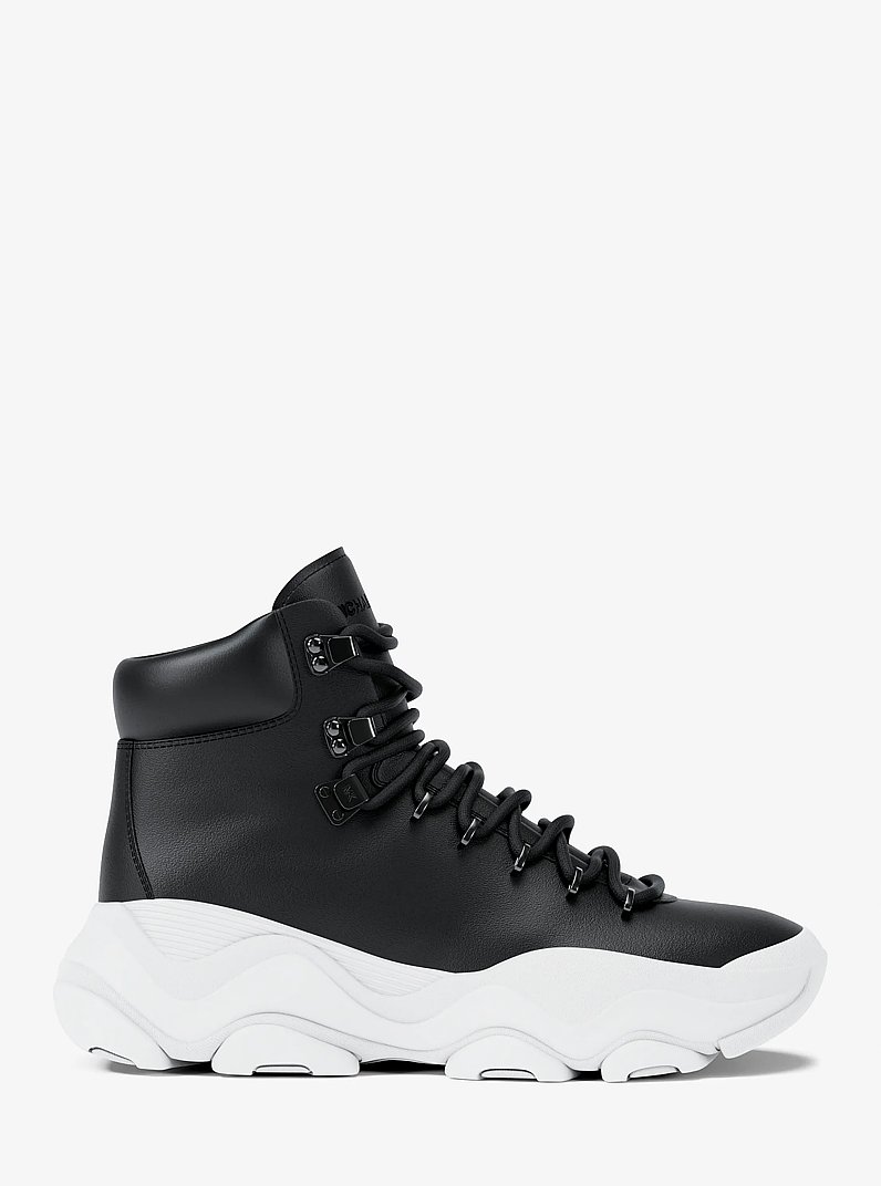 Atlas Leather Boot in BLACK | Michael Kors