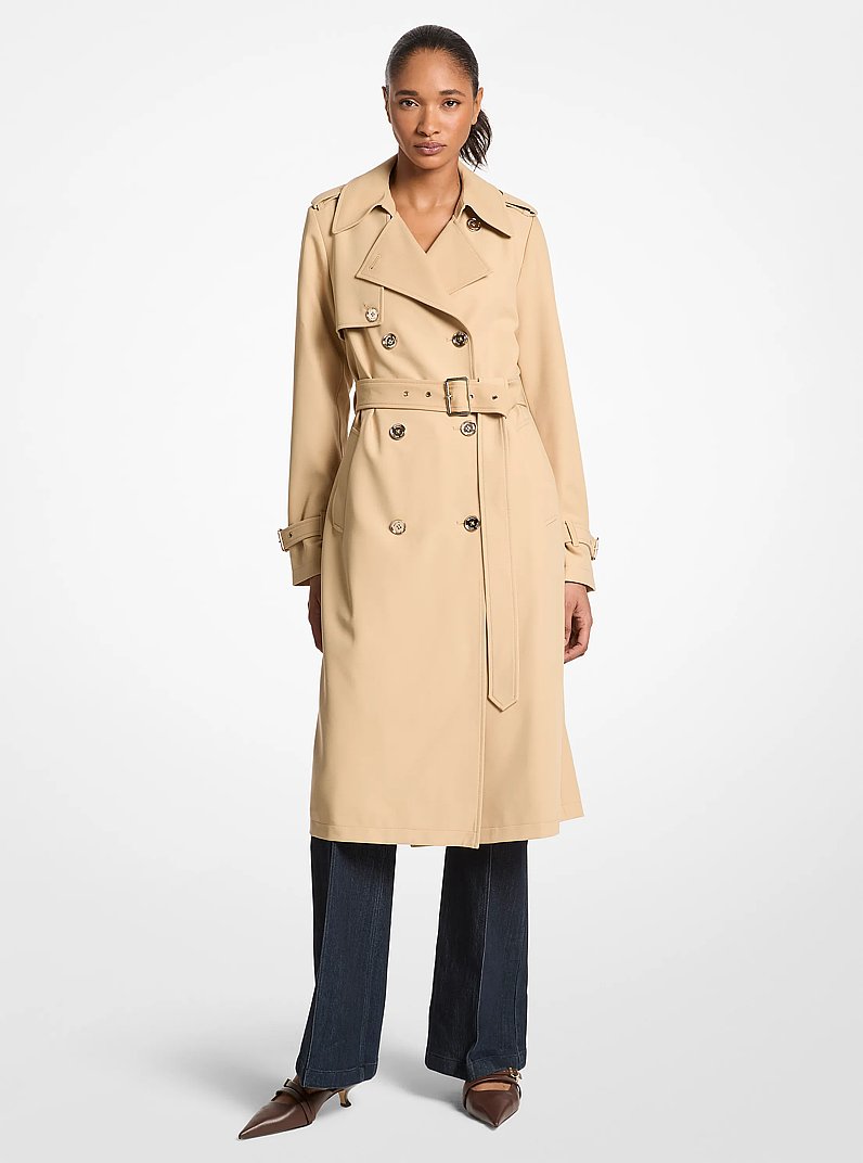 Drapey Trench Coat in KHAKI | Michael Kors