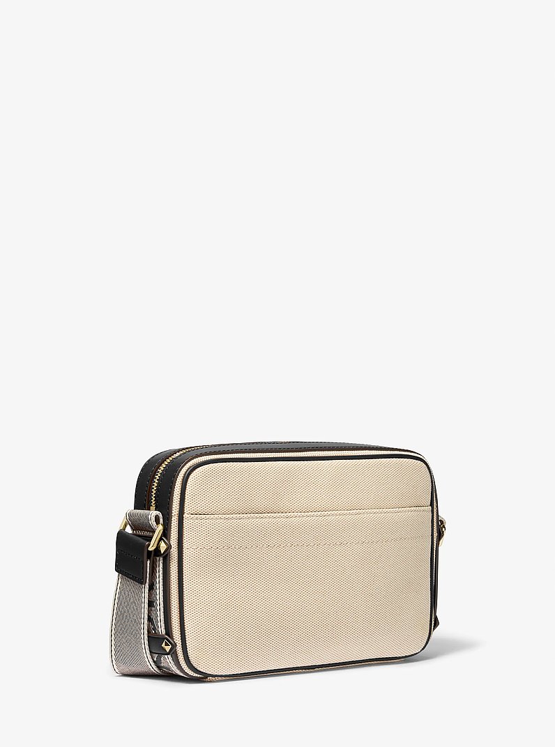 Maeve Large Canvas Crossbody Bag in BLACK | Michael Kors