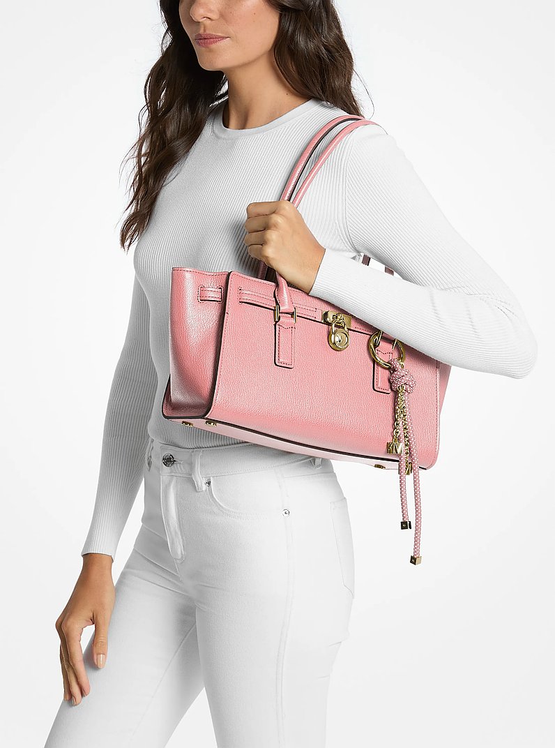 Borsa a mano Hamilton Moderne piccola in pelle in ROSA PRIMULA | Michael Kors