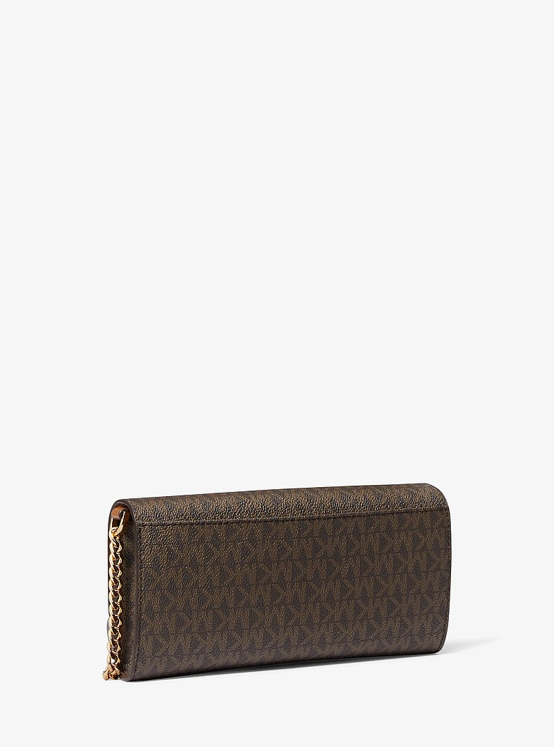 Jet Set Medium Logo 2-in-1 Convertible Crossbody Bag in BRN/ACORN | Michael Kors