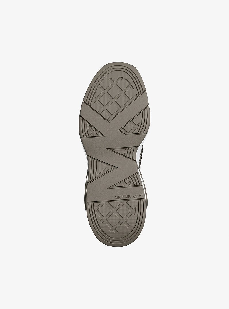 Toni Mixed-Media Sneaker in BIRCH | Michael Kors