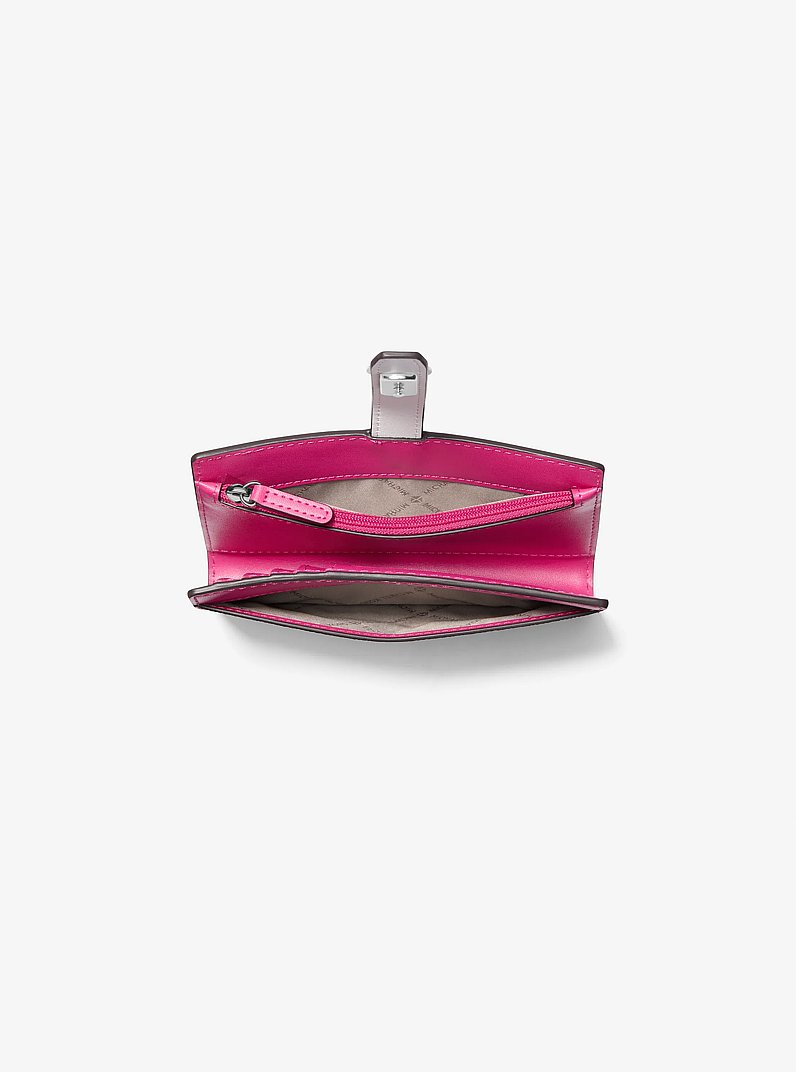 Greenwich Medium Signature Logo Wallet in DRAGONFRUIT | Michael Kors