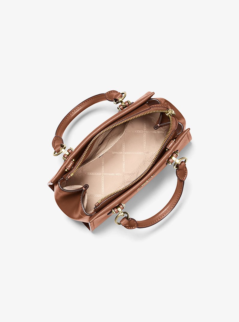 Marilyn Small Saffiano Leather Crossbody Bag in LUGGAGE | Michael Kors