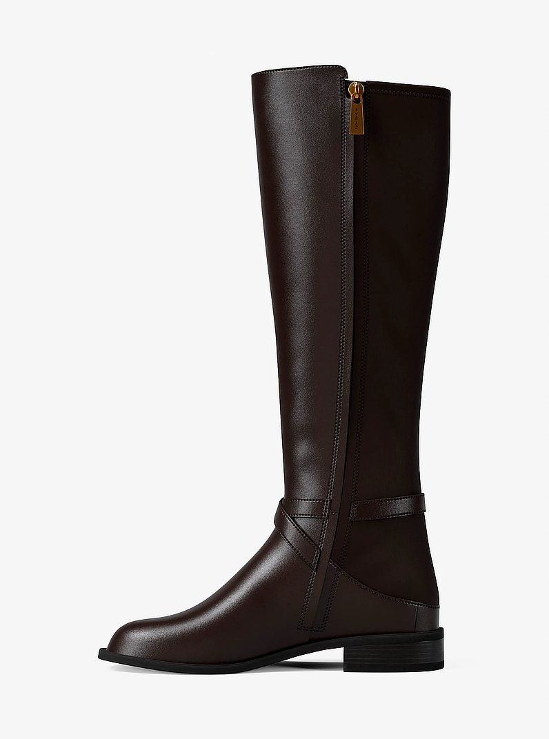 Rachel Leather Boot in CHOCOLATE | Michael Kors