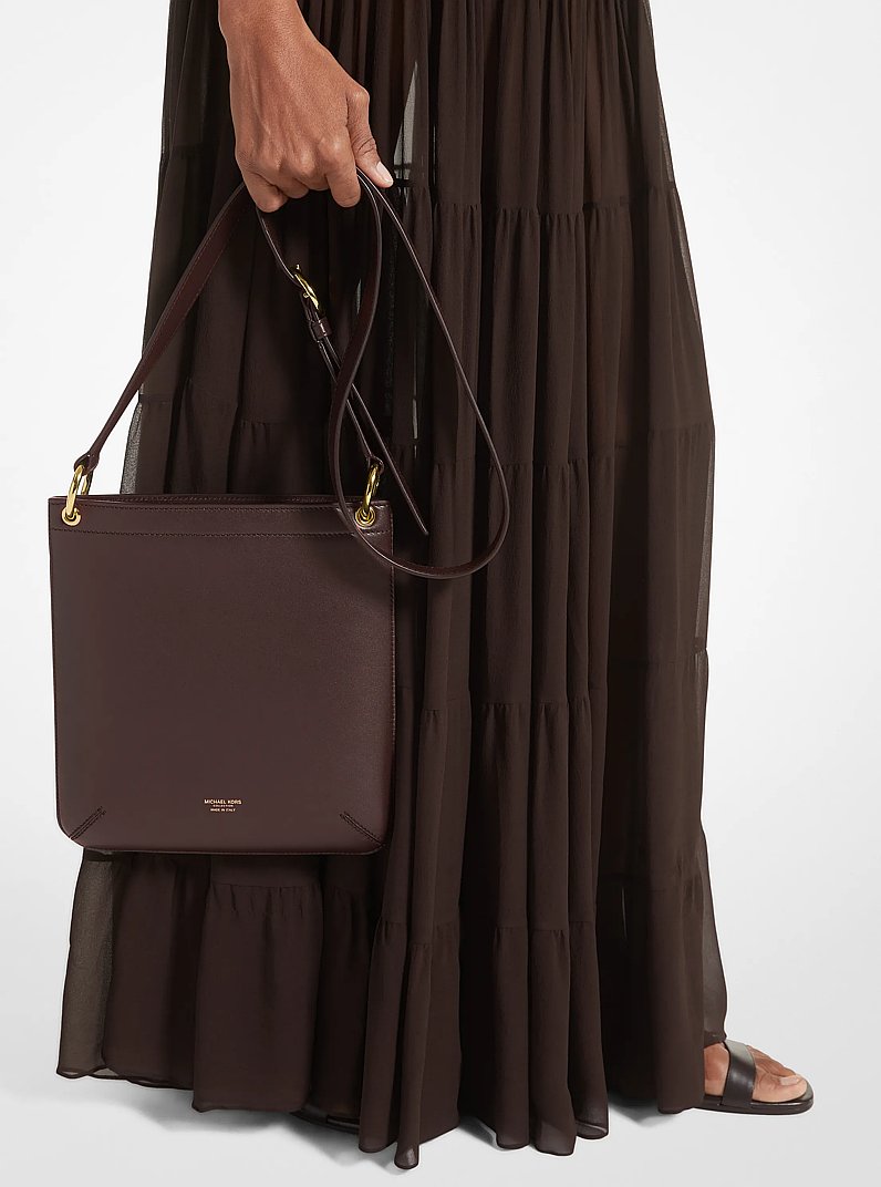 Tate Small Leather Messenger Bag