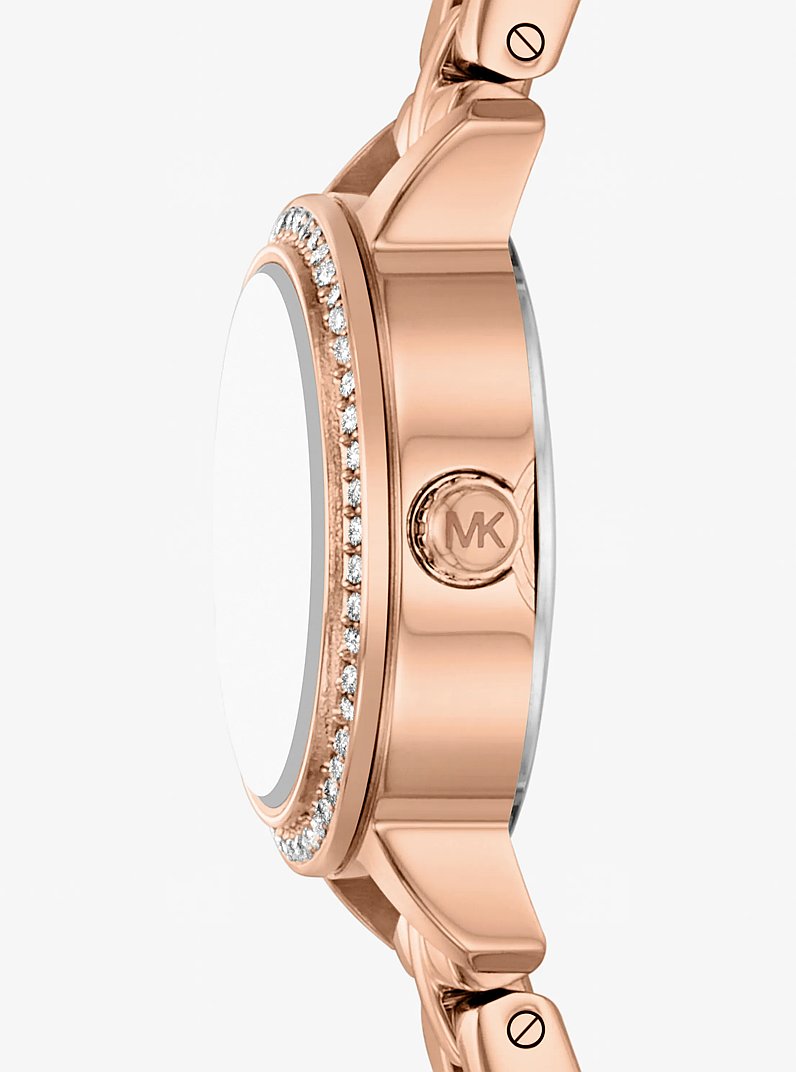 Reloj Melissa micro en tono oro rosa con pav&eacute; in DORADO ROSA | Michael Kors