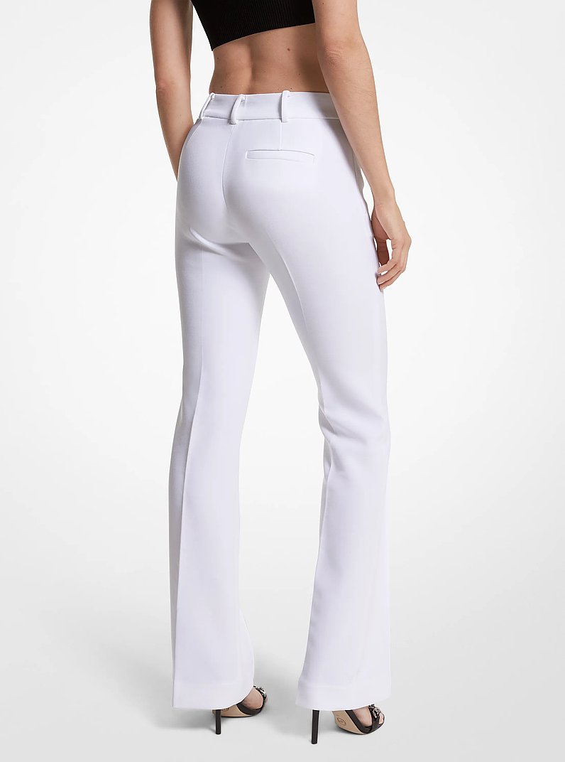 Woven Bootcut Pants in WHITE | Michael Kors