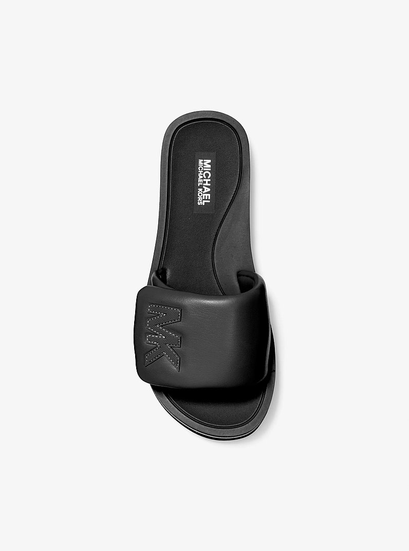 Plateau-Pantolette aus Kunstleder in SCHWARZ | Michael Kors