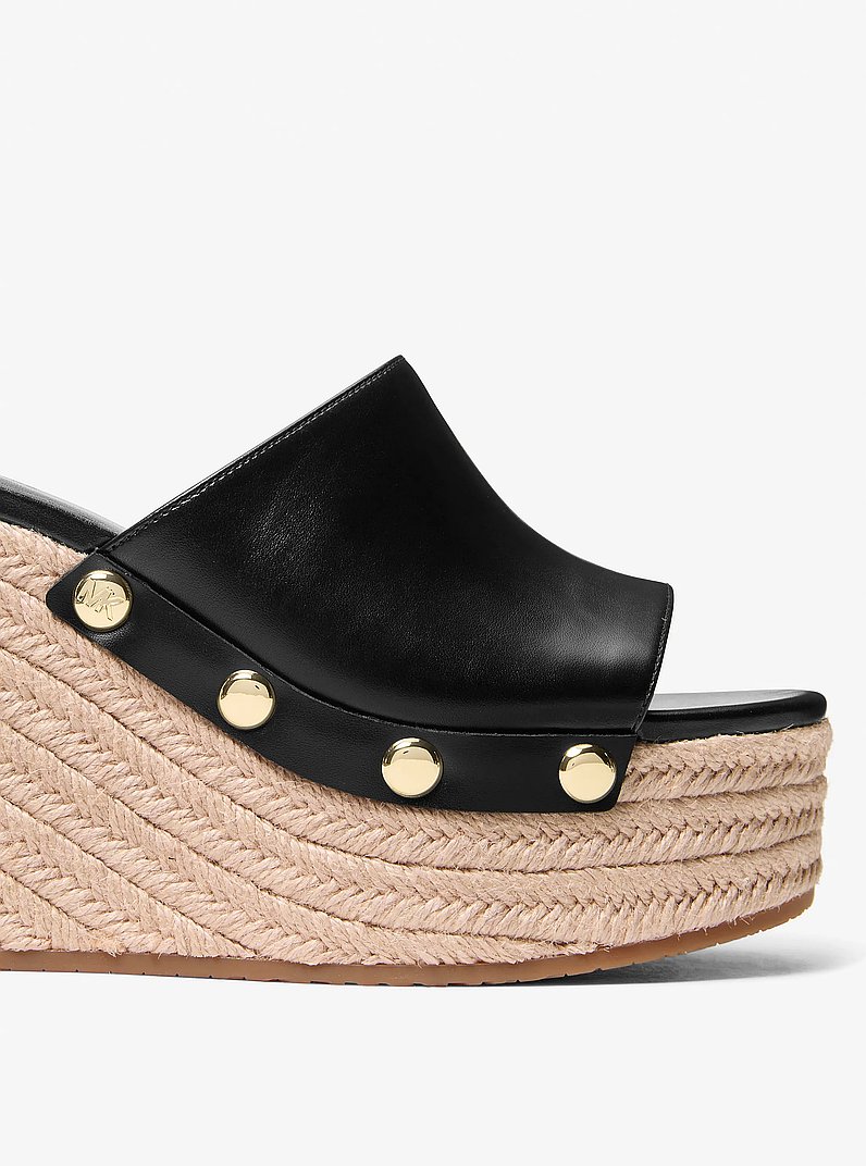 Sandale &agrave; talon compens&eacute; Micah in NOIR | Michael Kors