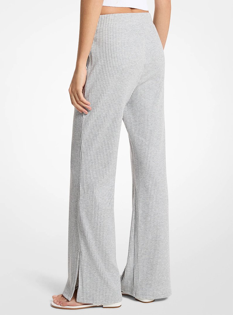 Pantalon en tricot c&ocirc;tel&eacute; in GRIS PERLE | Michael Kors