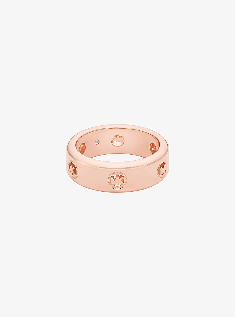 Ring mit Logo in ROTGOLDTON | Michael Kors