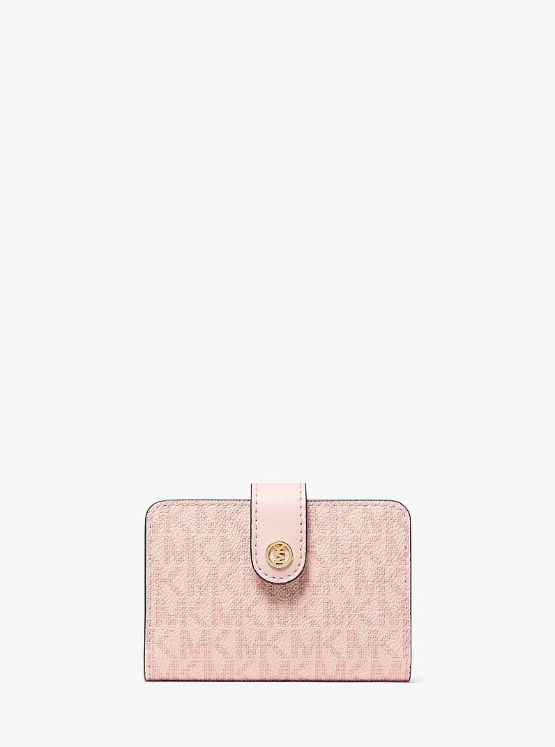 Jet Set Travel Small Signature Logo Billfold Wallet in POWDER BLUSH | Michael Kors