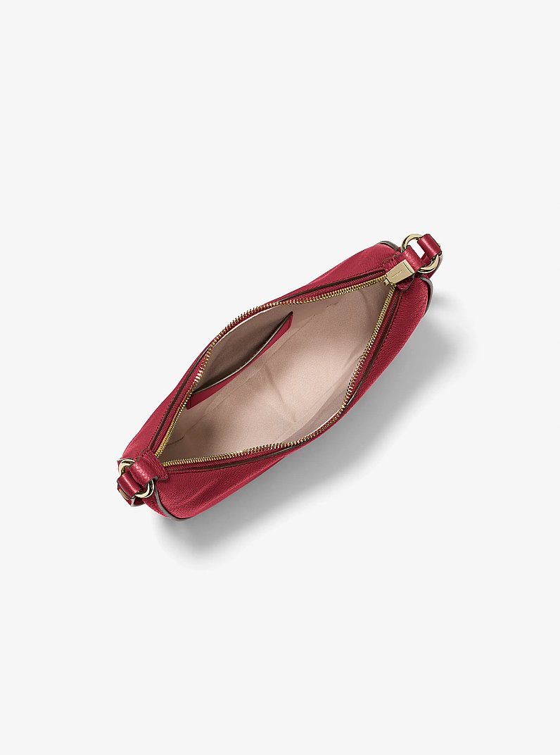 Nolita Small Pebbled Leather Convertible Pochette in ROJO INTENSO | Michael Kors