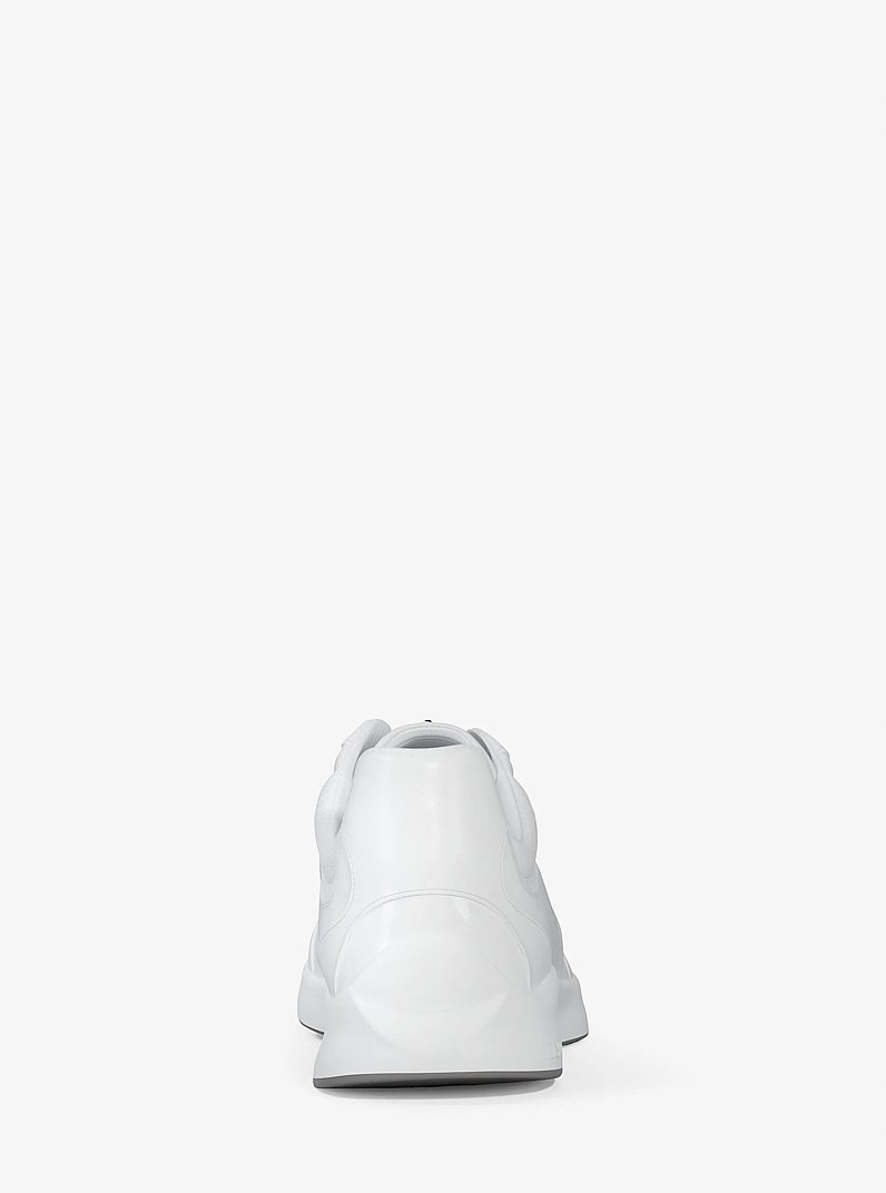 Thea Mixed-Media Trainer in OPTIC WHITE | Michael Kors