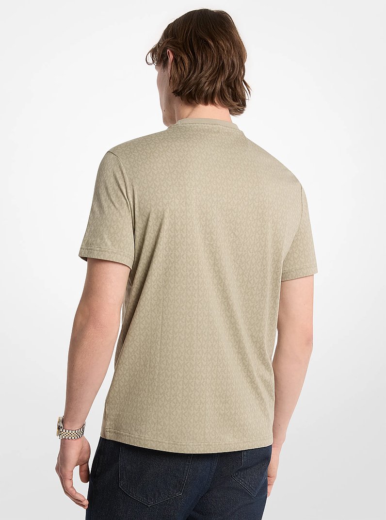 Signature Logo Print Cotton Jersey T-Shirt
