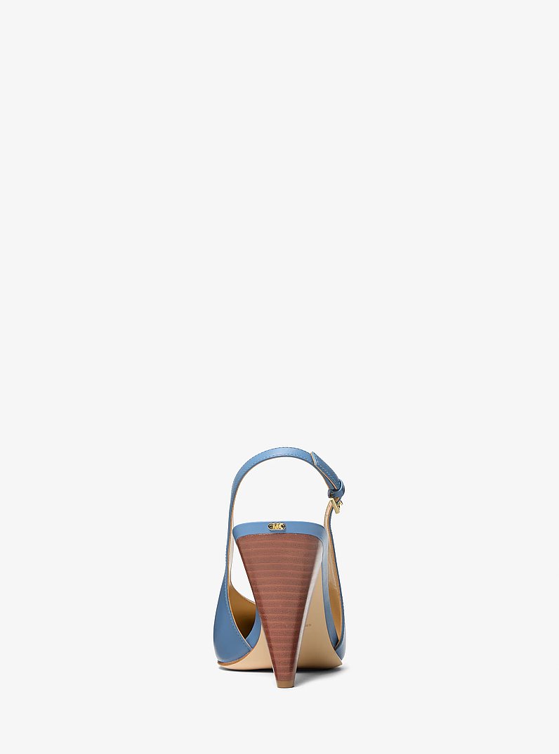 Electra Leather Slingback Pump in FRENCH BLUE | Michael Kors