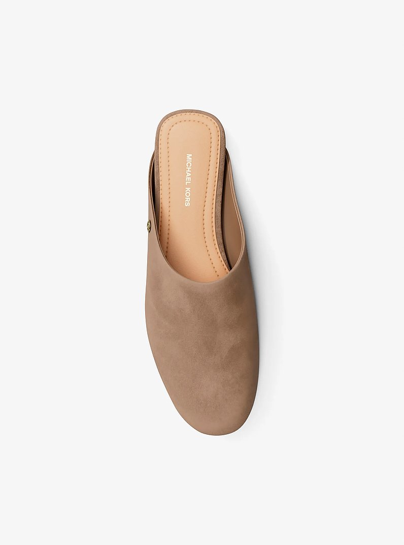 Cady Suede Mule in KHAKI | Michael Kors