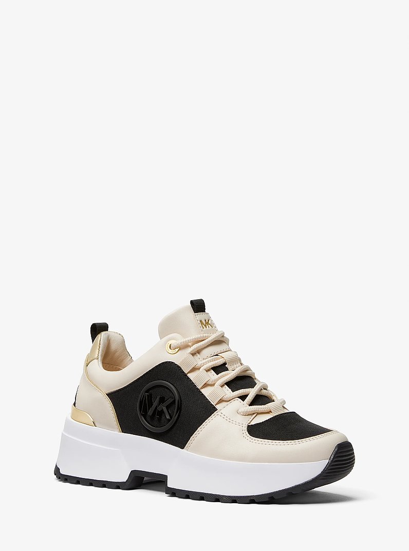 Zapatillas Cosmo de dos tonos in CREMA CLARO/NEGRO | Michael Kors