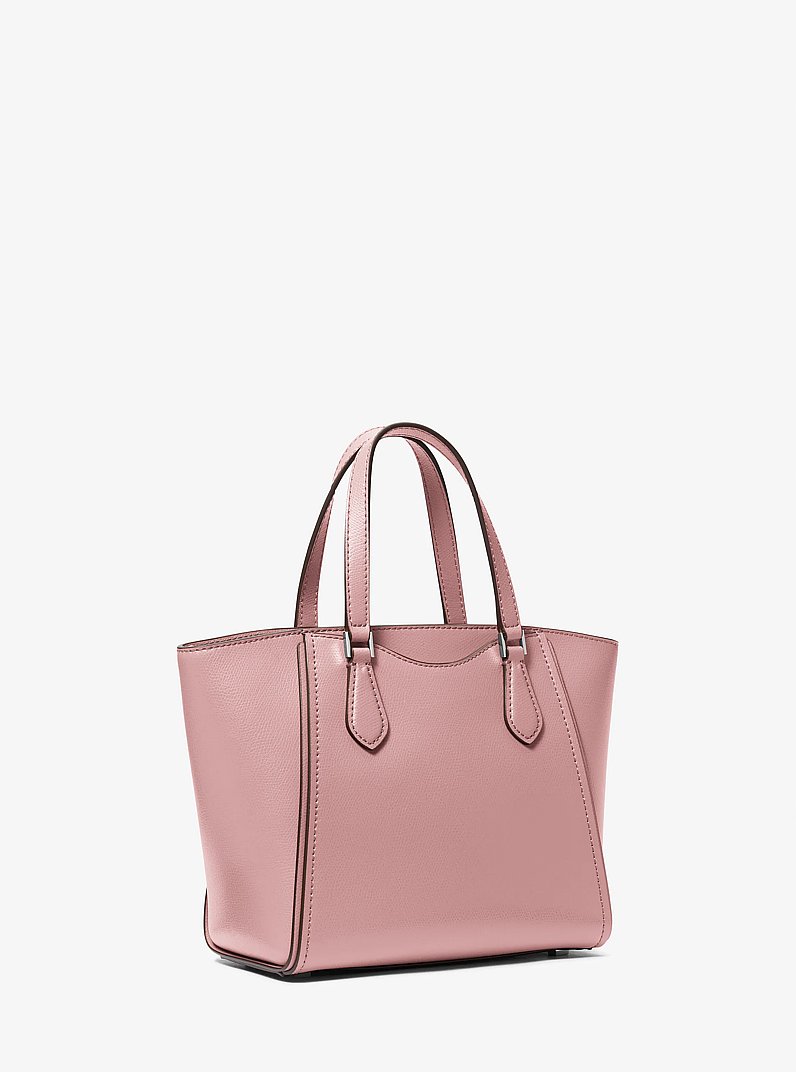 Taryn Small Leather Convertible Crossbody Bag in SMOKEY ROSE | Michael Kors