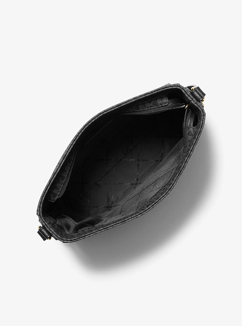 Jet Set Travel Large Logo Messenger Bag in BLACK | Michael Kors