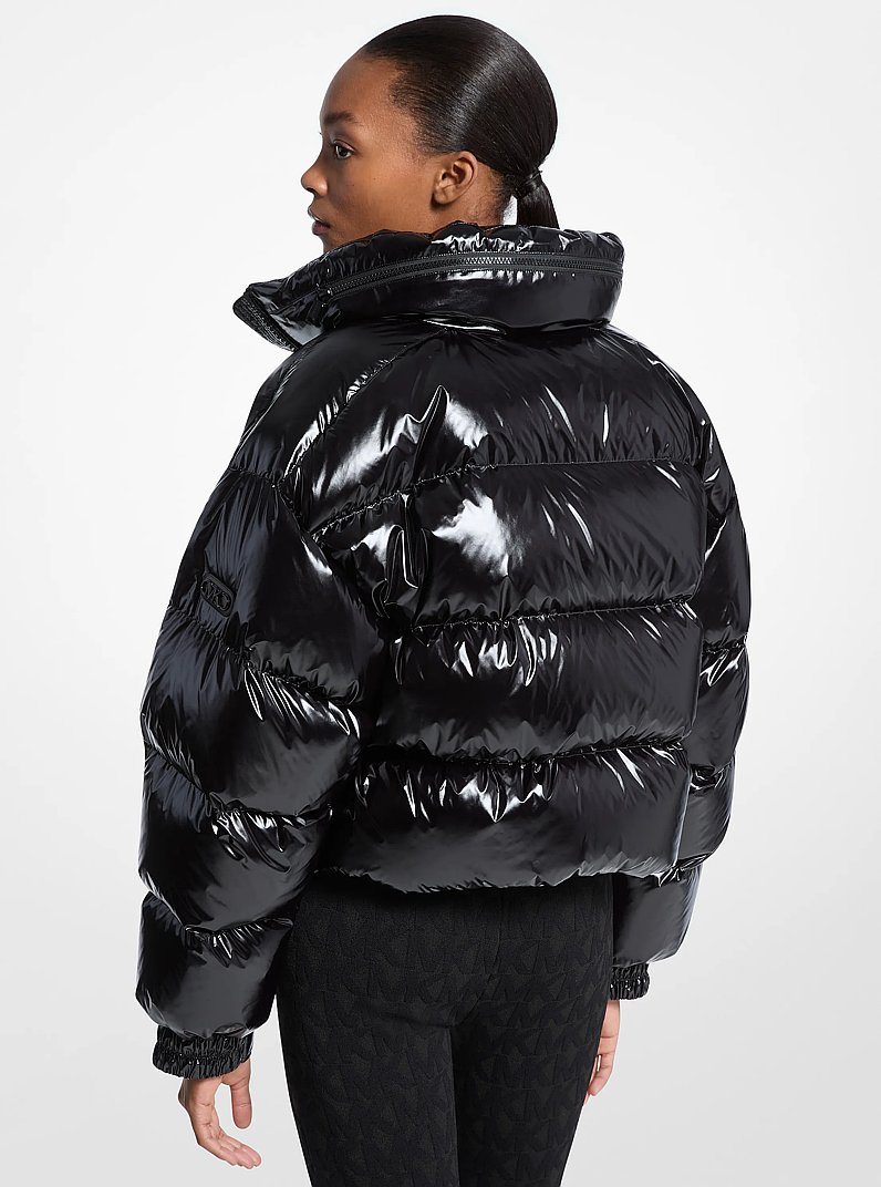 Nylon Cir&eacute; Puffer Jacket in BLACK | Michael Kors