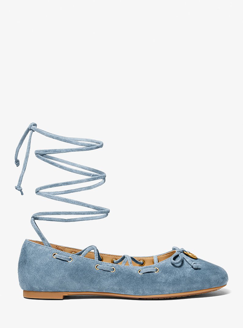 Shae Flex Suede Ballet Flat in CHAMBRAY | Michael Kors