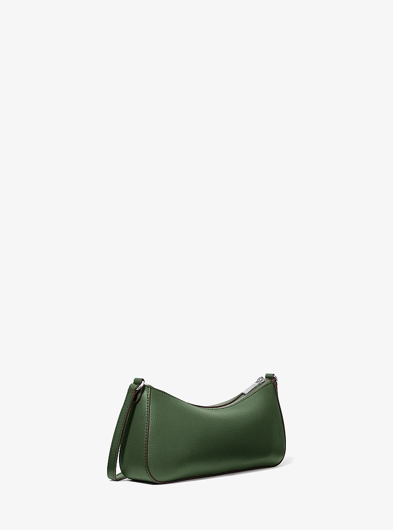 Sammy Small Leather Pochette in AMAZON GREEN | Michael Kors