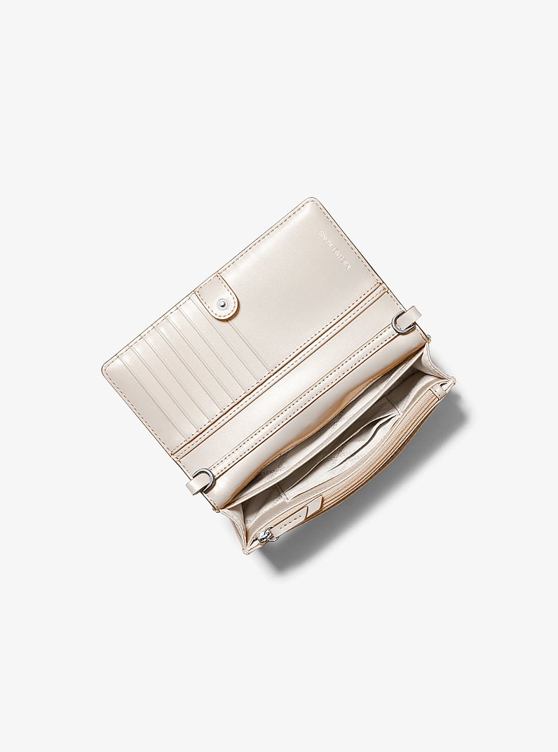 Jet Set Small Nylon Smartphone Crossbody Bag in LIGHT SAND | Michael Kors